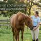 Cavalier complice avec son cheval détendu et serein grâce à l'anti-stress naturel Nutragile.