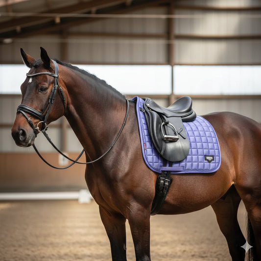 Tapis de dressage  LeMieux Loire coloris Bluebell.