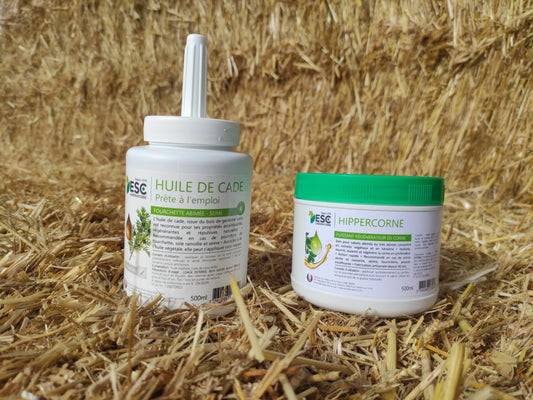 Huile de cade et soin régénérant des sabots des équidés de ESC Laboratoire